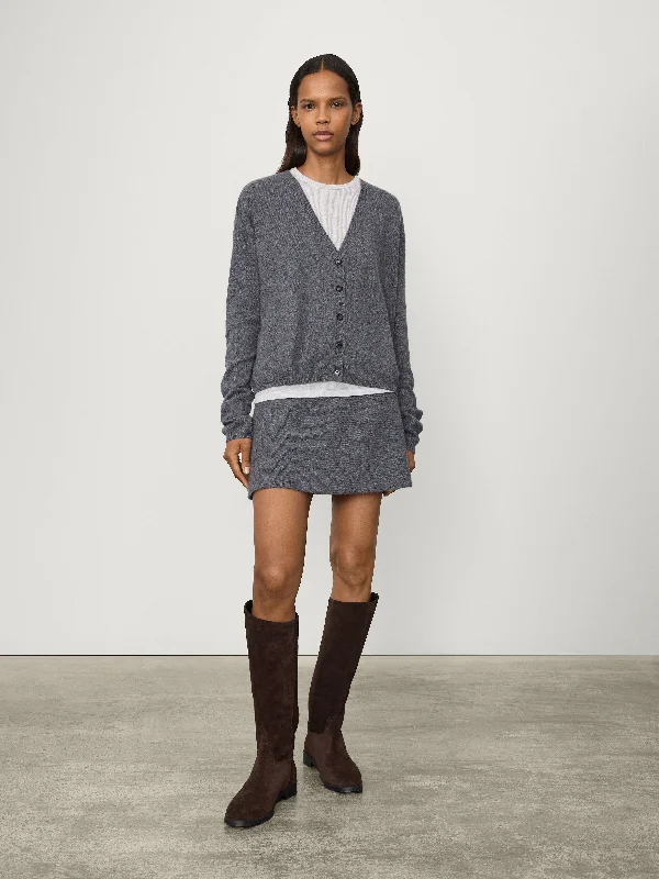 Single-shoulder Neck Design The Abby Cardigan