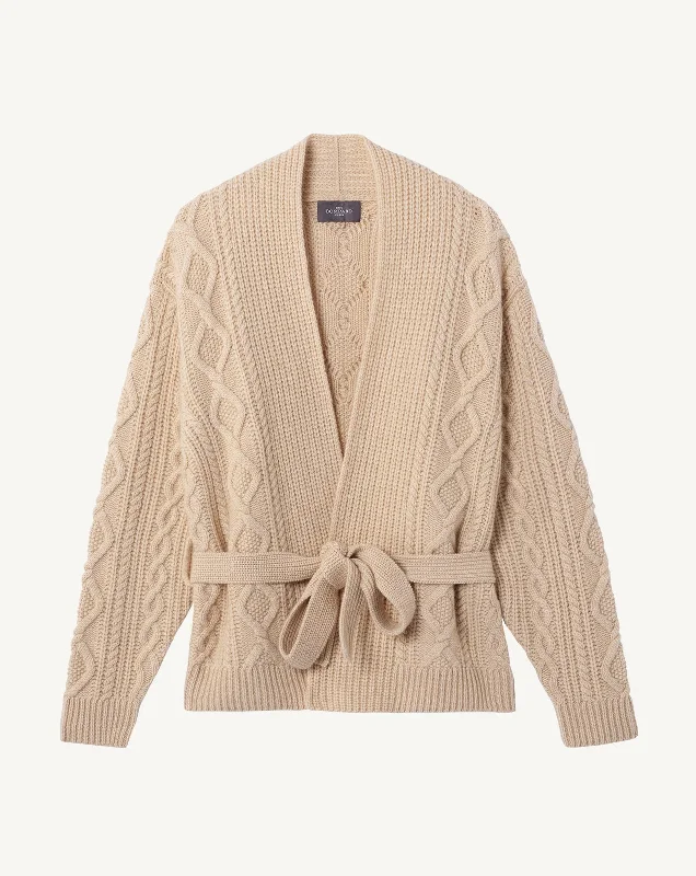 Black And White Style Cables cosy jacket