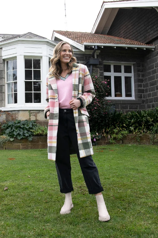 Elm Blanche Coat-Bold Check