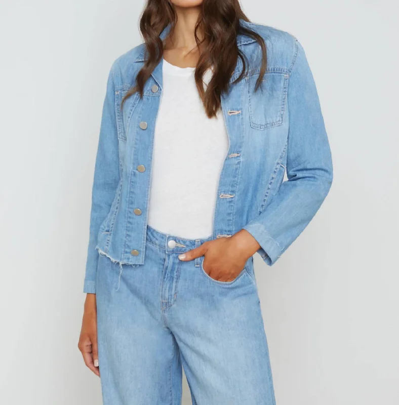 Janelle Denim Jacket In Havana