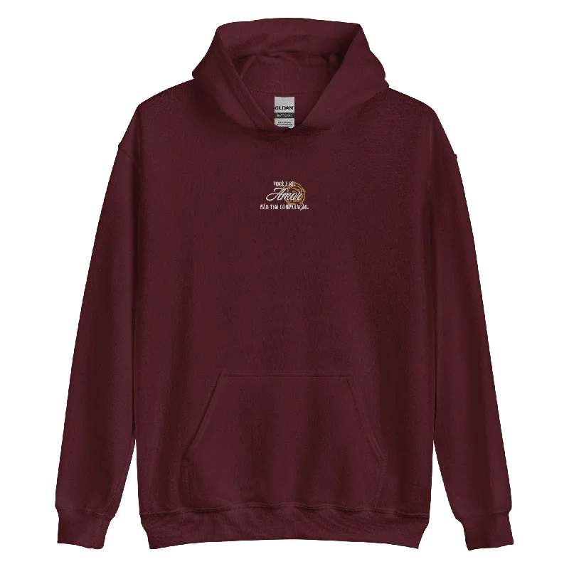 Playful Style Amor King of Greed Embroidered Hoodie