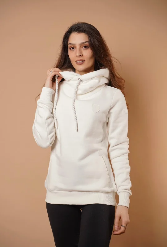 Street Charm Artemis White Ivory Hoodie