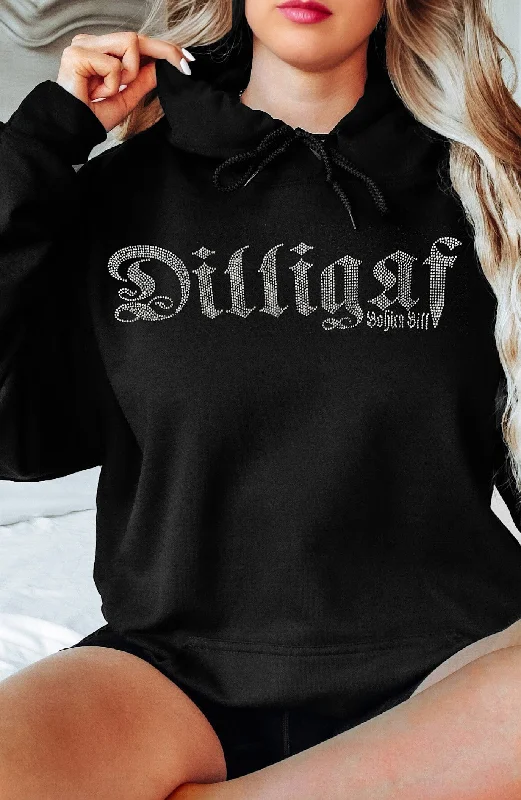 Must-have For Fashion Bedazzled w/ cross Hoodie
