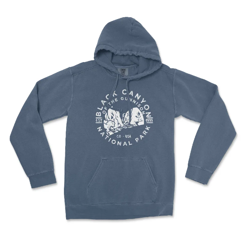 Elegant And Casual Black Canyon of the Gunnison National Park Comfort Colors Hoodie