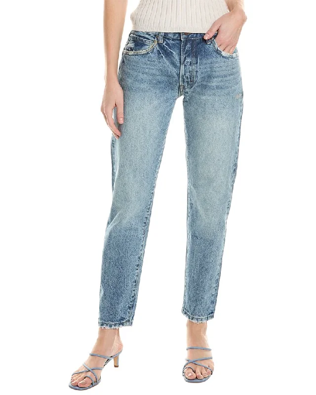 Designer Style BORO DENIM Sapporo Washed Blue Tapered Jean