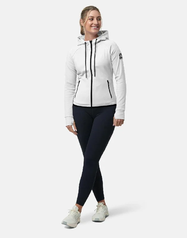Comfortable Series Chill Zip Hoodie in Ultra White