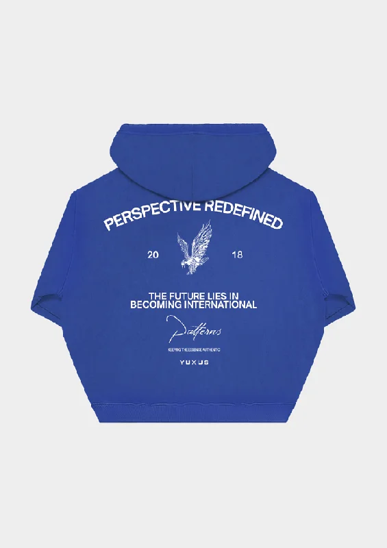 French Style COBALT "PATTERNS" HOODIE