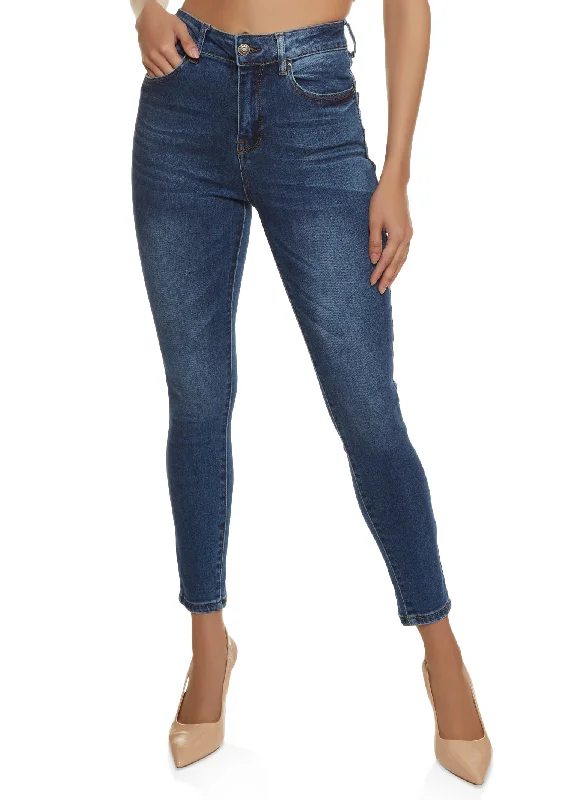 Fun and cute WAX Cropped High Rise Skinny Jeans