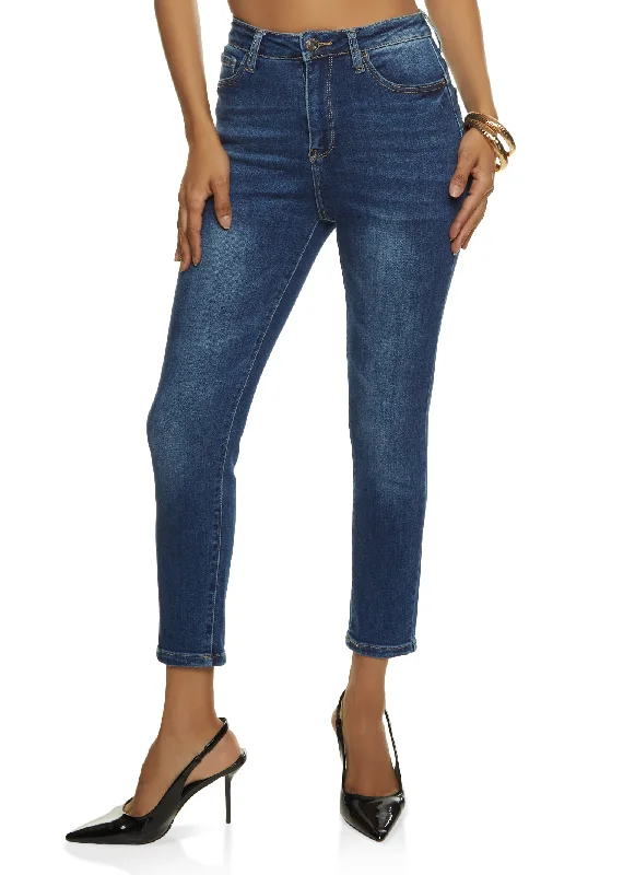 Extra long version WAX Whiskered Cropped Skinny Jeans