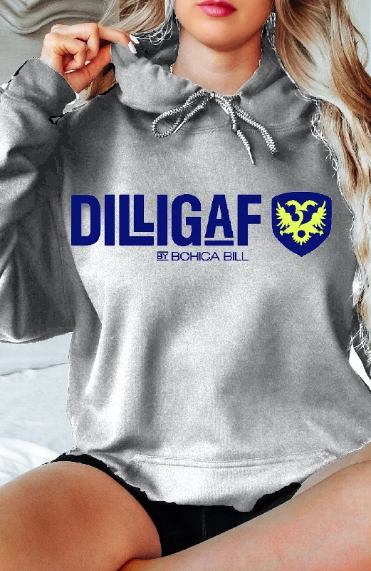 Luxury Style Dilligaf Classic Pullover Hoody Grey & White Variety