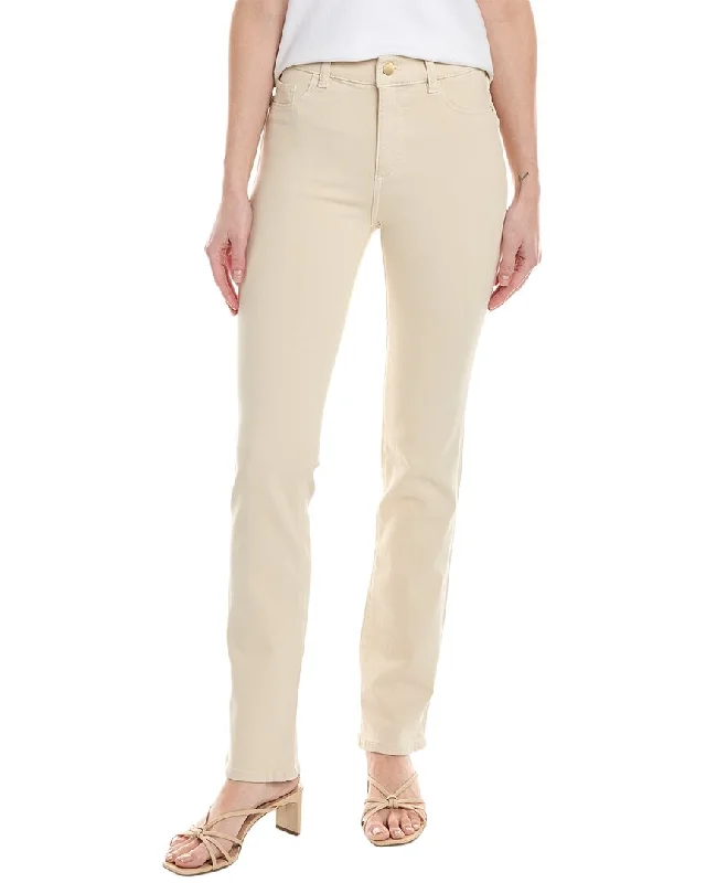 Casual And Casual DL1961 Mara Straight Mid-Rise Parchment Instasculpt Jean