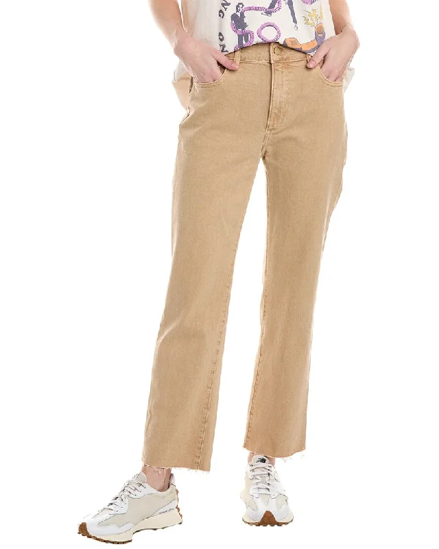 Relaxed And Casual DL1961 Patti Straight High-Rise Sand Vintage Ankle Jean