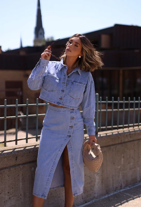 Letter embroidery Dylan Denim Jacket