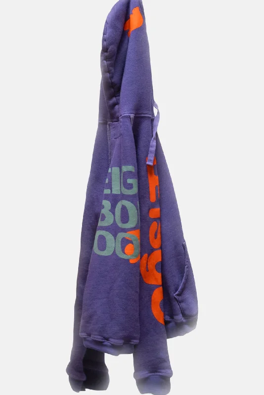 FreeCity Circa'99 Neighborhood LETSGO Polyblend Fluff Hoodie Purple Floor