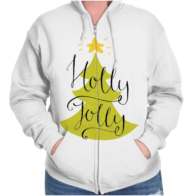 Holly Jolly Zip Hoodie