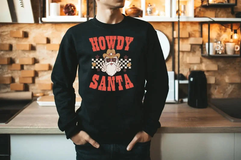 Must-have For Fashion Howdy Santa Vintage Party Girl Christmas Hoodie
