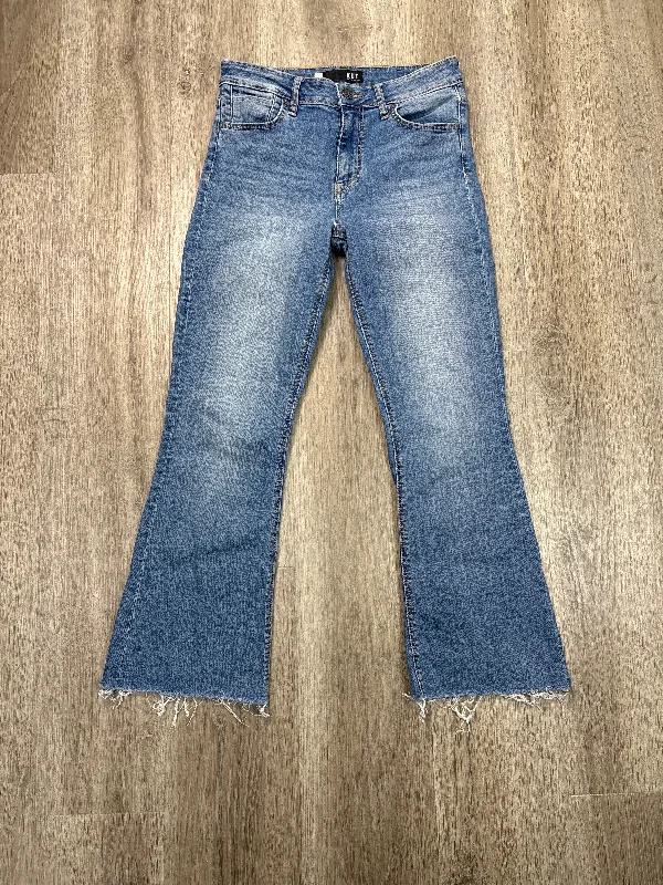 Street Style Jeans Boot Cut By Kut In Blue Denim, Size: 4