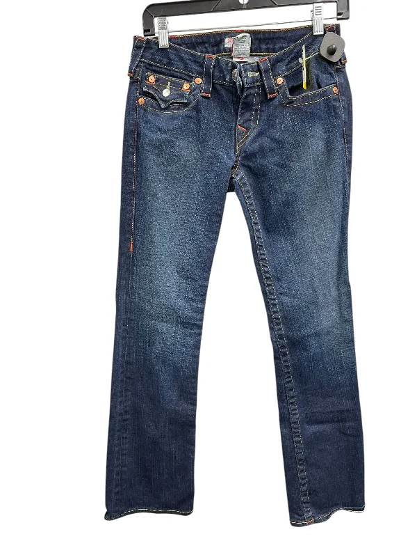 Sports Yoga Style Jeans Boot Cut By True Religion In Blue, Size: 6