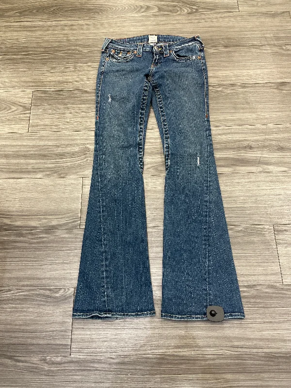 Retro Dress Jeans Flared By True Religion In Blue, Size: 4