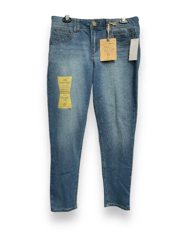 Age-reducing Style Jeans Skinny By Democracy In Blue Denim, Size: 10