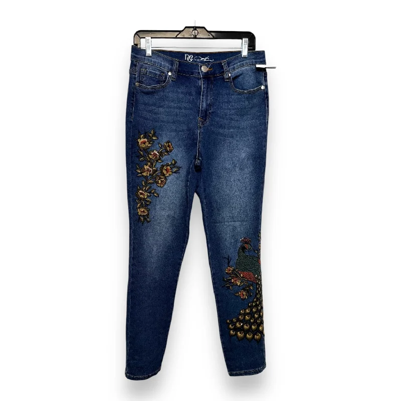 Easygoing Fashion Jeans Skinny By Diane Gilman In Blue Denim, Size: 8