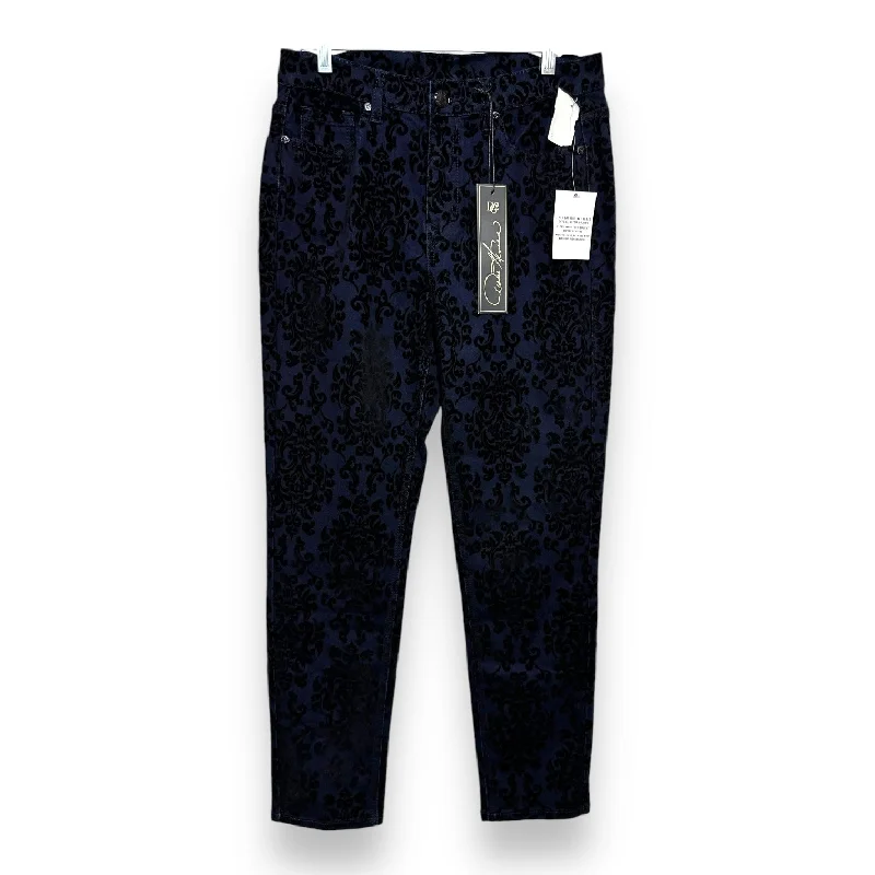 Soft Layers Jeans Skinny By Diane Gilman In Paisley Print, Size: 8