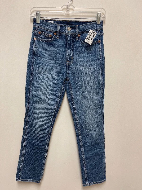 Cool Summer Jeans Skinny By Gap In Blue Denim, Size: 0