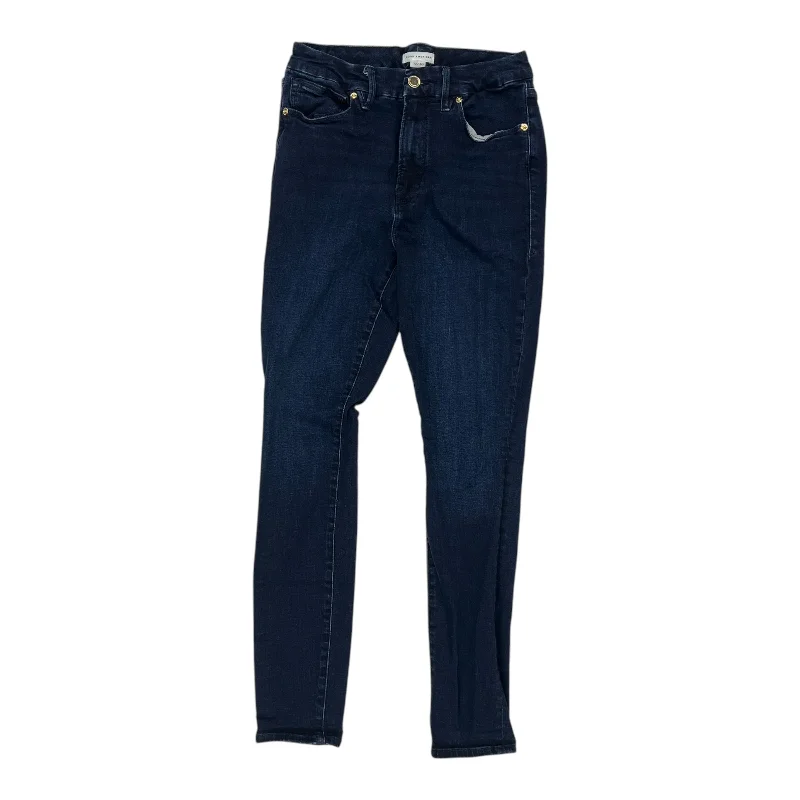 Slim Fit Jeans Skinny By Good American In Blue Denim, Size:10
