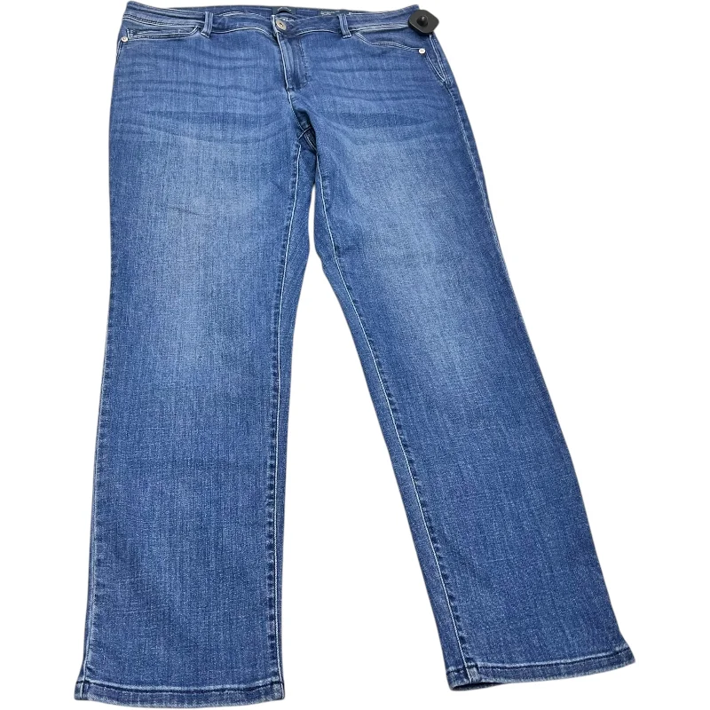 Hooded design Jeans Skinny By J. Jill In Blue Denim, Size: L