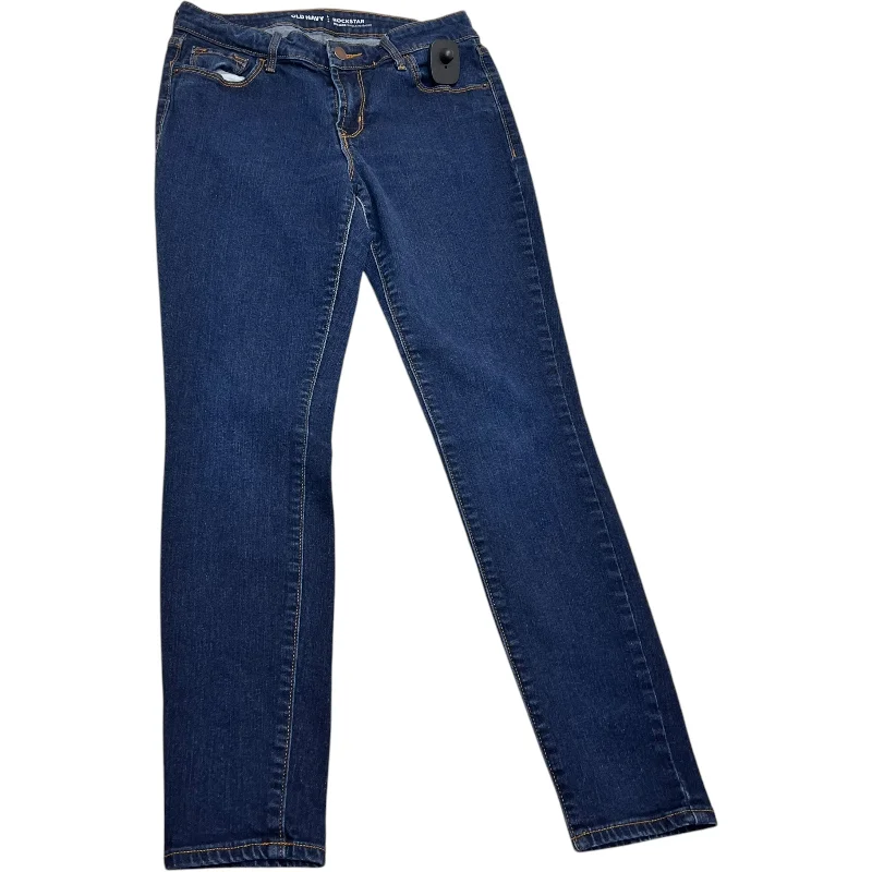 Sports High Waist Style Jeans Skinny By Old Navy In Blue Denim, Size: 6