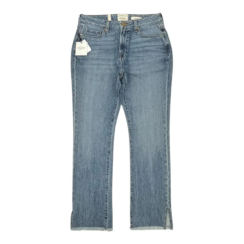 Street Graffiti Design Jeans Straight By Cmc In Blue Denim, Size:6