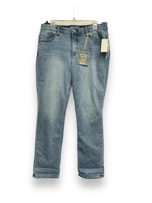 Exclusive Customization Jeans Straight By Democracy In Blue Denim, Size: 12