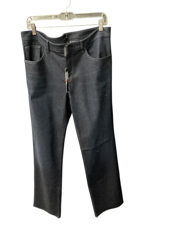 Jeans Straight By Elie Tahari In Blue Denim, Size: 14