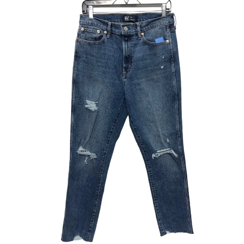 Urban Fashion Jeans Straight By Gap In Blue Denim, Size: 8