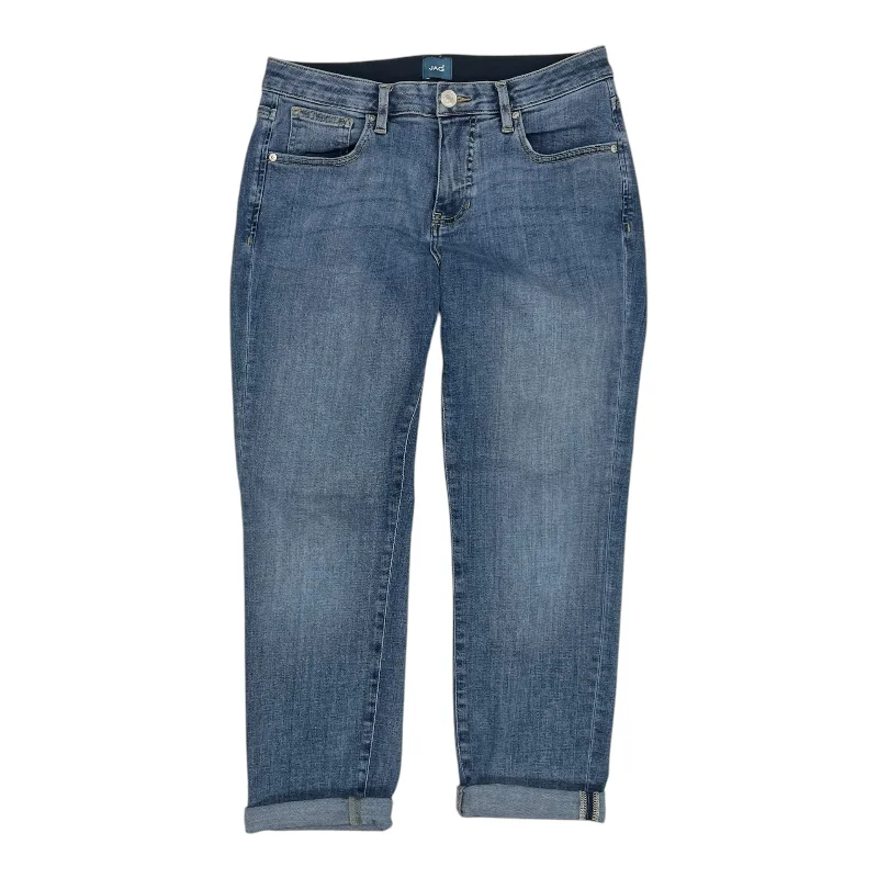 Soft Looks Jeans Straight By Jag In Blue Denim, Size:6P