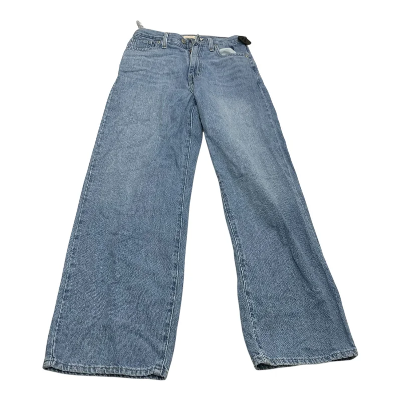 Exquisite Fabrics Jeans Straight By Levis In Blue Denim, Size: 2