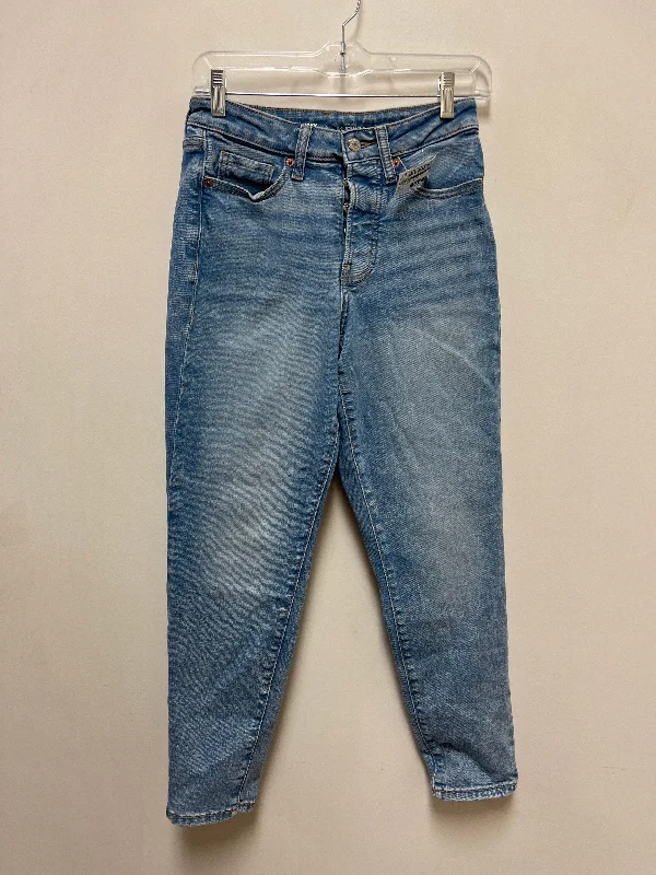 Elegant Design Jeans Straight By Old Navy In Blue Denim, Size: 0