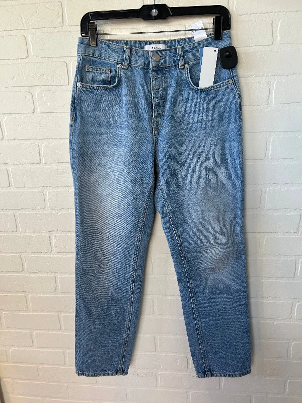 High-end Design Jeans Straight By Reiss In Blue Denim, Size: 4