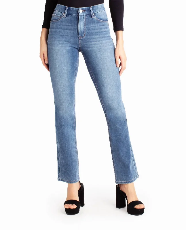 Creative Style Kensington High Rise Boot Jean In Medium Blue