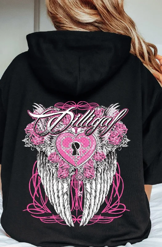 Cute Design Key to My Heart Pullover Hoody
