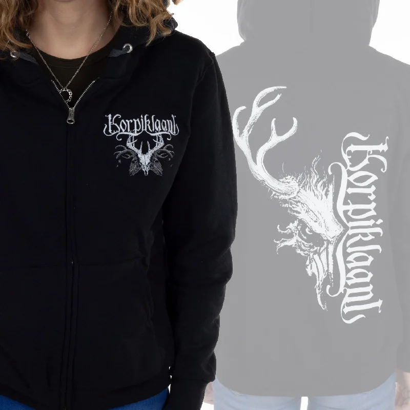 High Street Fashion Korpiklaani "Skull" Girls Zipup Hoodie