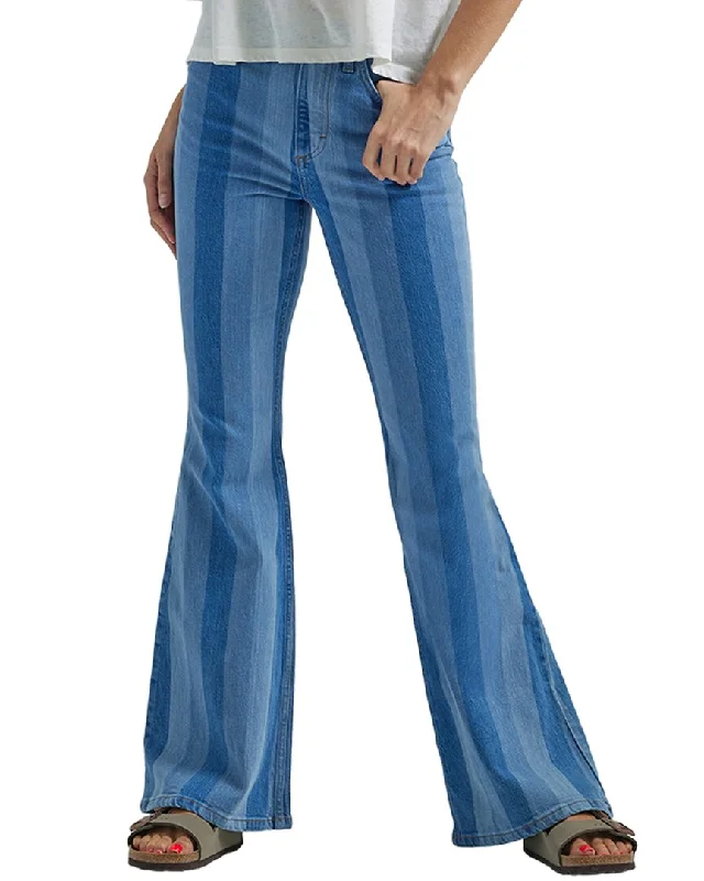 Sports Comfort Style LEE Hits Of Blue High Rise Flare Jean