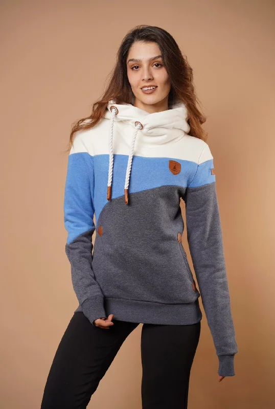 Luxury Temperament Lensa Navy Mix Hoodie