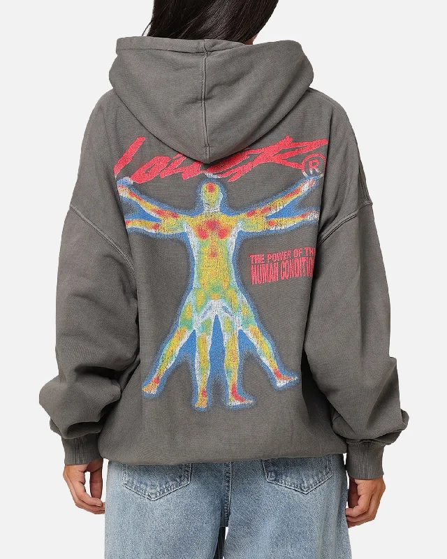 Versatile Items Loiter Human Condition Hoodie Washed Charcoal