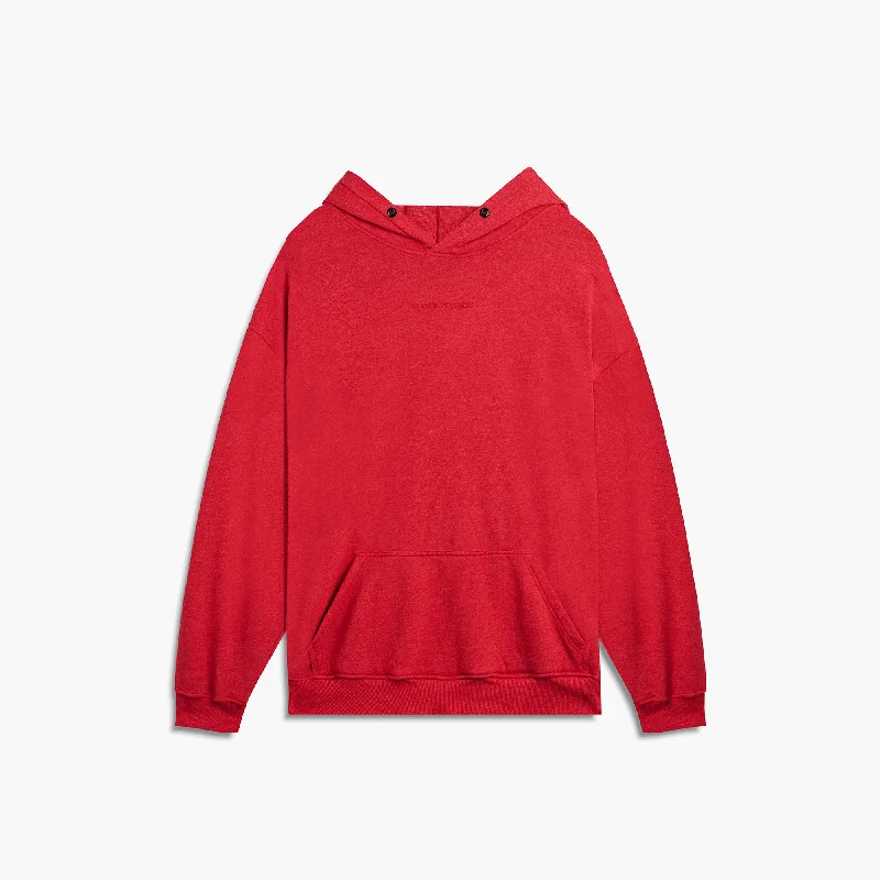 loop terry standard hoodie / red heather