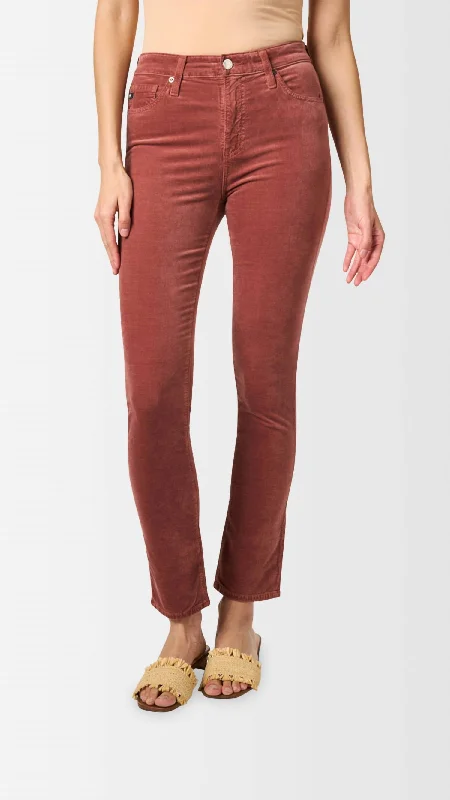 Sports Design Mari Stretch Straight Leg Jean In Spiced Maple
