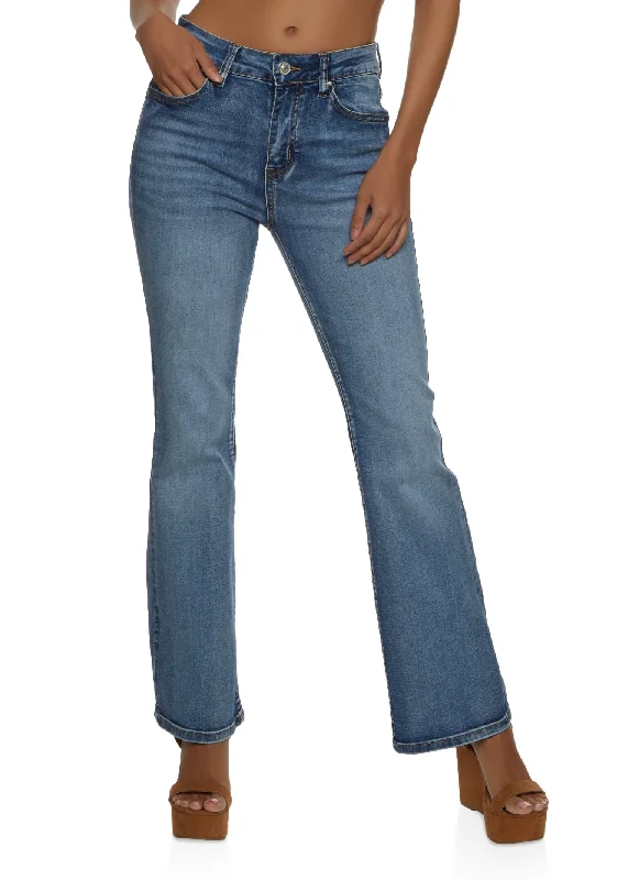 Retro Woolen Jacket WAX Acid Wash Boot Cut Jeans