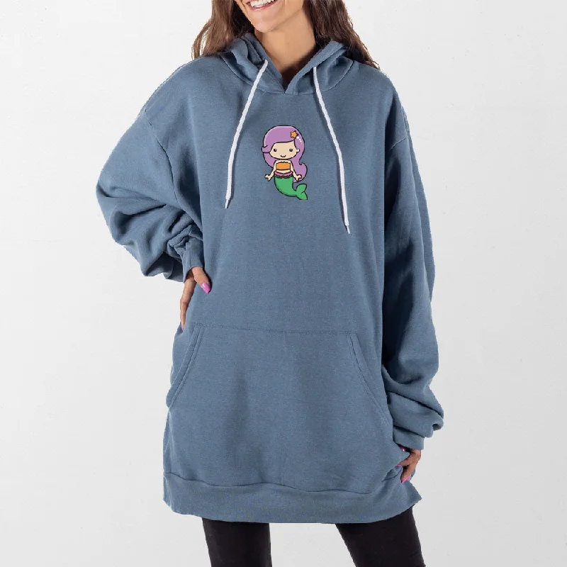 Elegant And Simple Mermaid Giant Hoodie