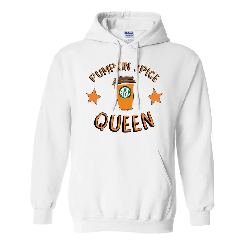 Classic Monogrammed 'Pumpkin Spice Queen' Hoodie