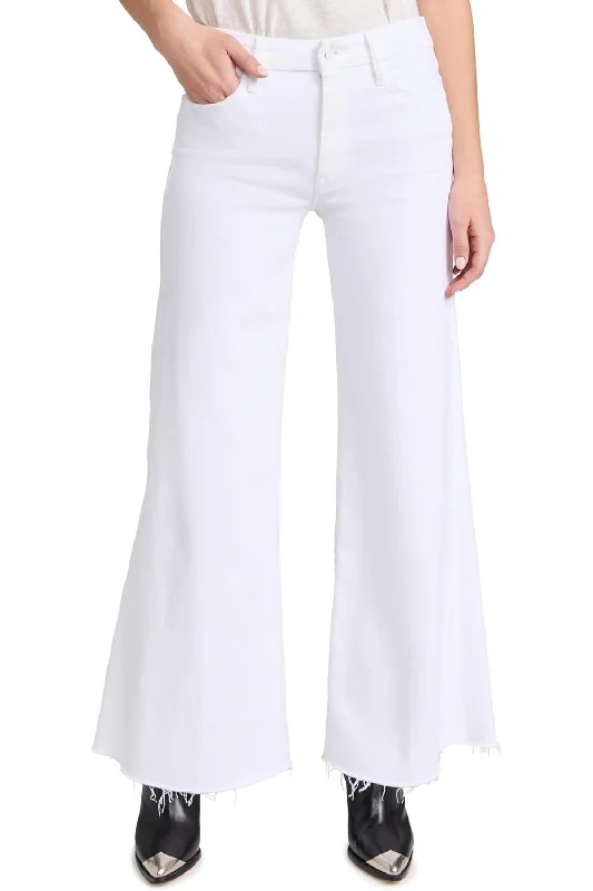 Noble Temperament MOTHER Women's The Roller Fray Jeans, Fairest of The Them All